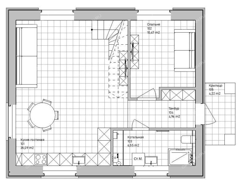дом на Радужная ул. село Безводное