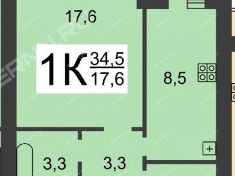 1-komnatnaya-ul-chelyuskincev-d-18 фото
