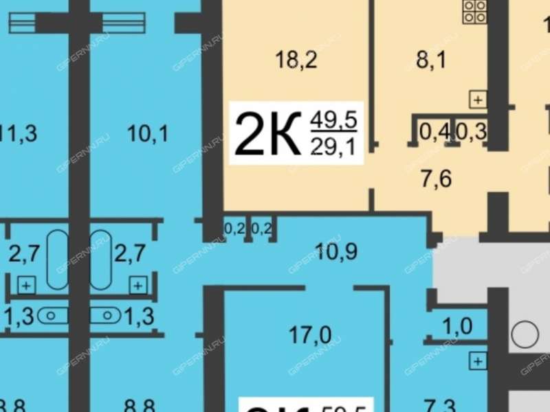 трёхкомнатная квартира на улице Родионова дом 17