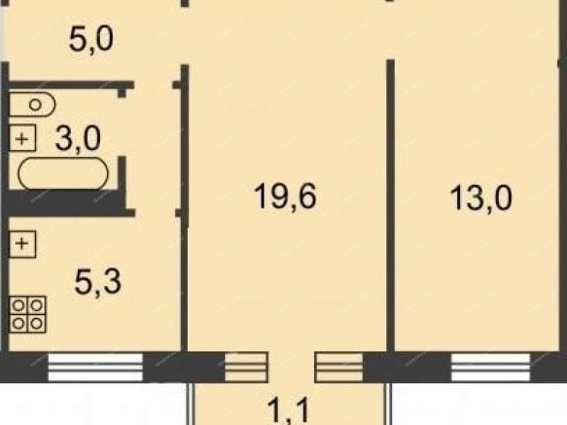 двухкомнатная квартира на улице Шимборского дом 2