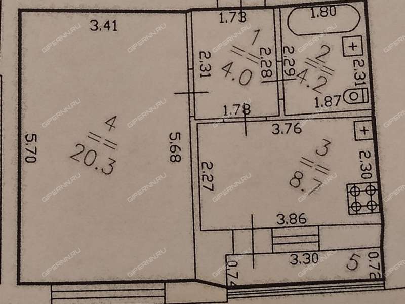 однокомнатная квартира на Деловой улице дом 22 к1