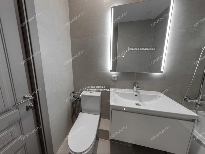 двухкомнатная квартира в новостройке на 2-й Оранжерейной улице дом 4А к1