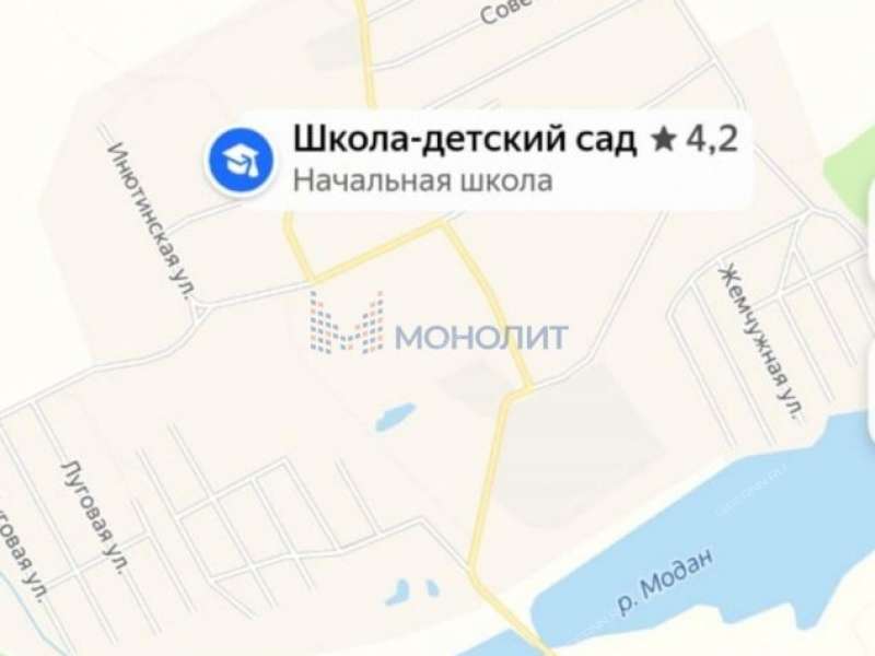 земельный участок 10 соток 2-я Луговая улица деревня Инютино