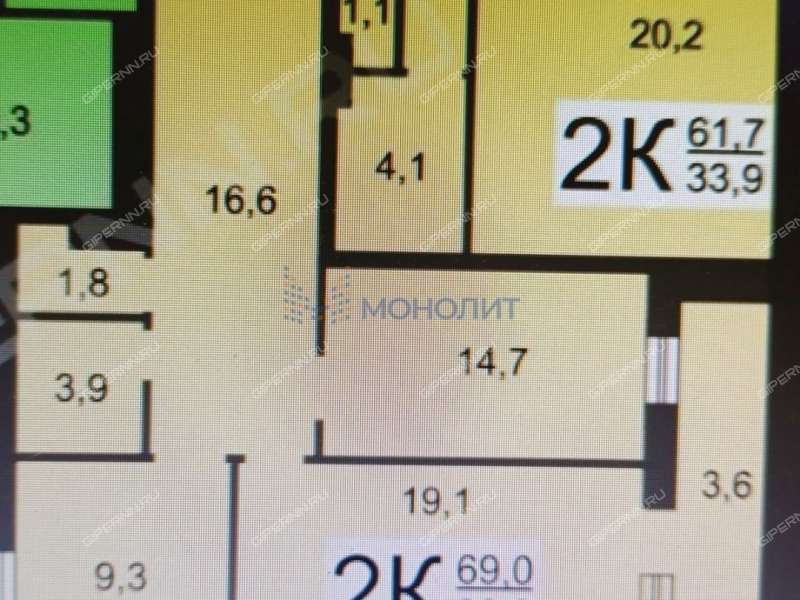 двухкомнатная квартира на Мещерском бульваре дом 5а