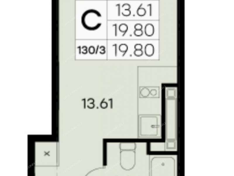 квартира-студия на Львовской улице