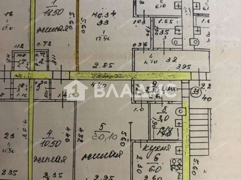 трёхкомнатная квартира на улице Героя Чугунова дом 15