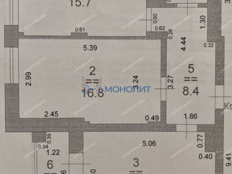 двухкомнатная квартира на улице Белинского дом 64