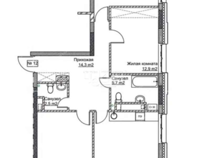трёхкомнатная квартира на улице Бетанкура
