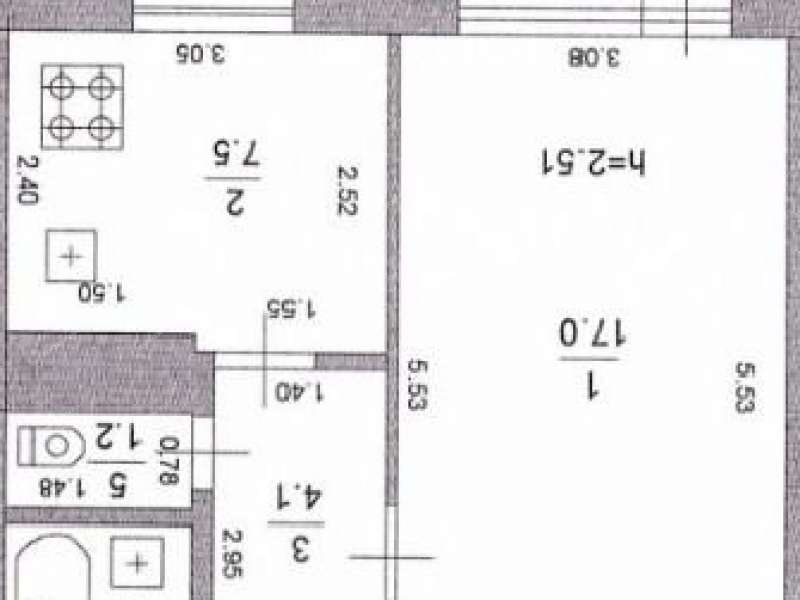 однокомнатная квартира на улице 1 Мая дом 36 город Выкса