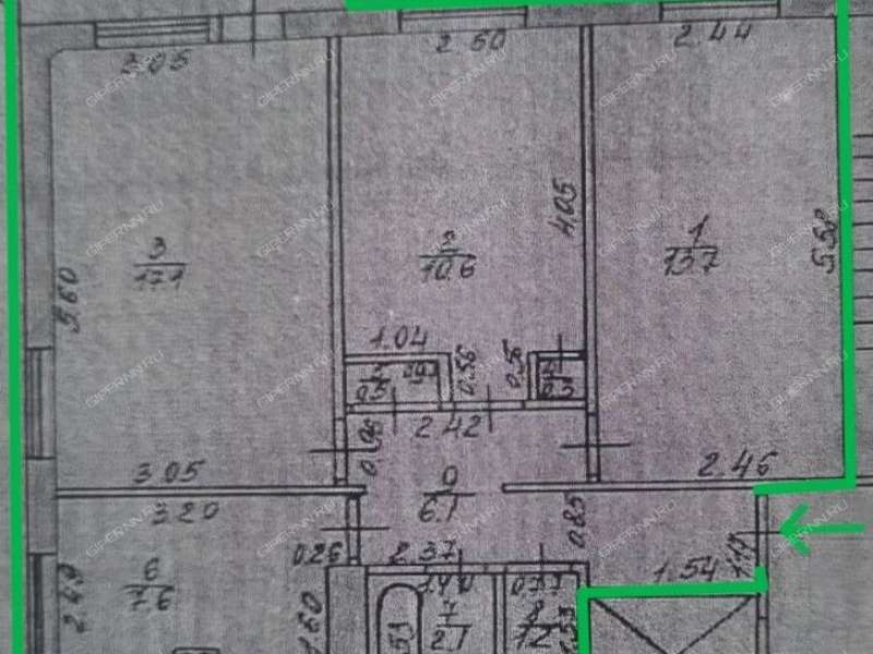 трёхкомнатная квартира на Юбилейном бульваре дом 23