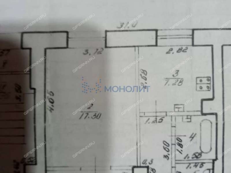 однокомнатная квартира на улице Гайдара дом 12/21 город Дзержинск