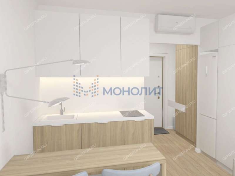 квартира-студия в новостройке на 