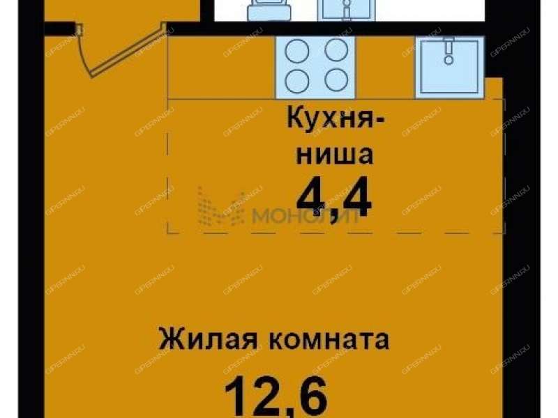 однокомнатная квартира на проспекте Капитана Рачкова город Кстово