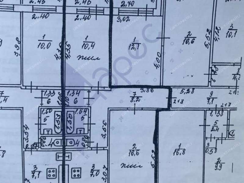 двухкомнатная квартира на Мончегорской улице дом 16А